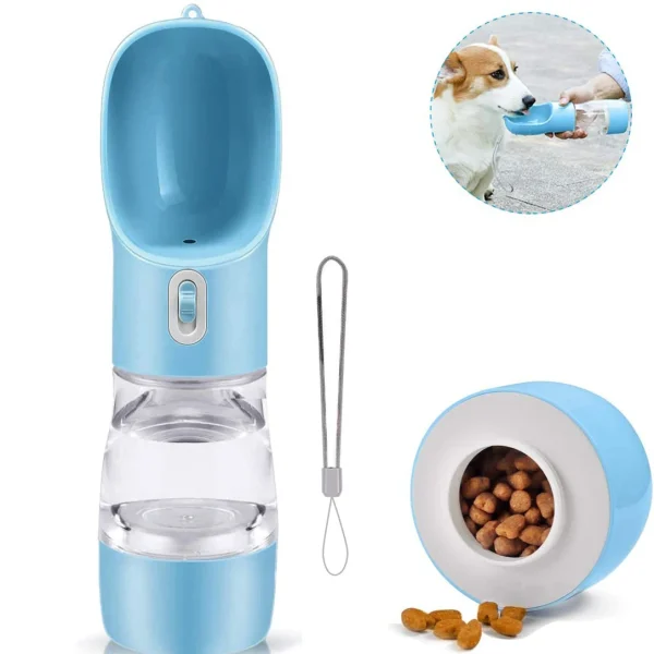 Dog Water Bottle Portable Pet Drinking water Feeder Bowl dog cat food feeding for Puppy dog cat Outdoor Walking Travel Supplies