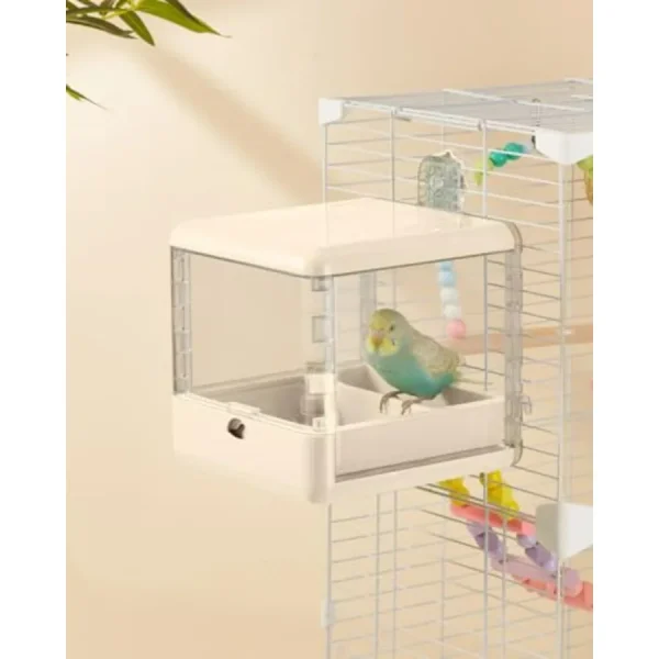 Bird Feeder and Bath/Shower for Cage