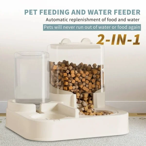 【New style】2-In-1 Gravity Pet Feeder And Water Dispenser For Cats and Dogs