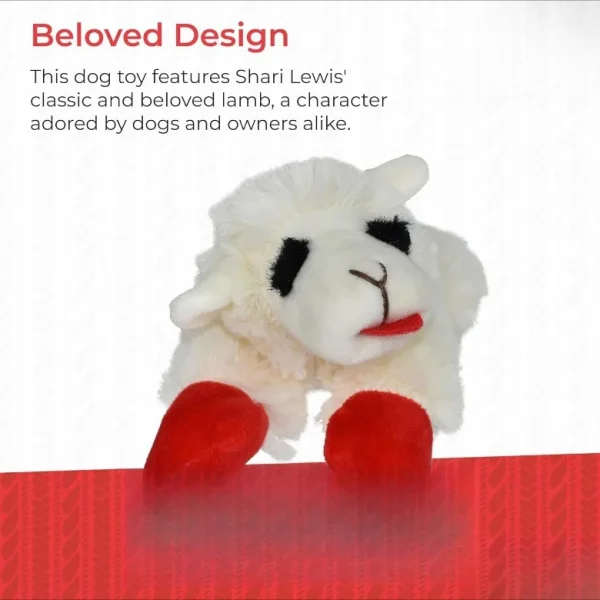 6" Lamb Chop Squeaky Extra Soft Plush Chew Toy